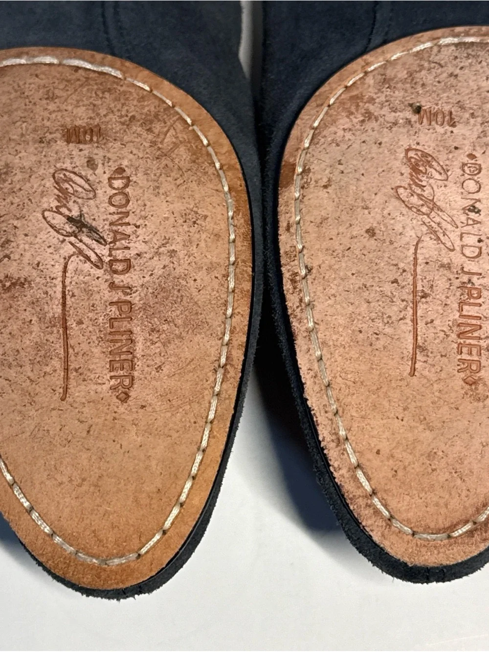 Donald J. Pliner Men's Dark Navy Suede Slip-On Loafers